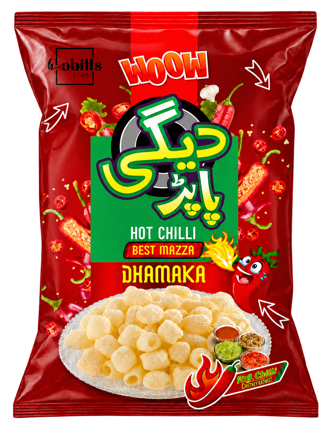 Woow Degi Papar Hot Chilli pack