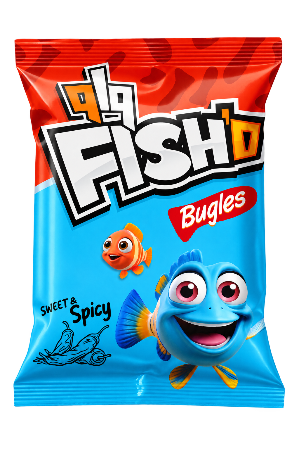 Woow Fish'O Bugles Sweet and Spicy pack